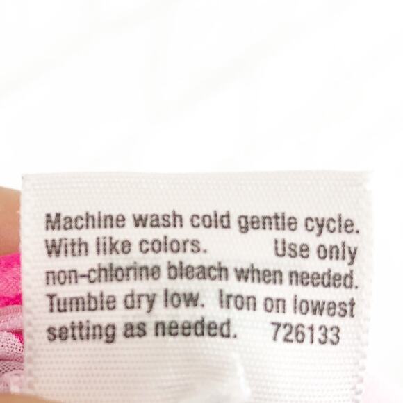 A.N.A Pink & White Button Down Blouse Size Medium - Picture 5 of 8